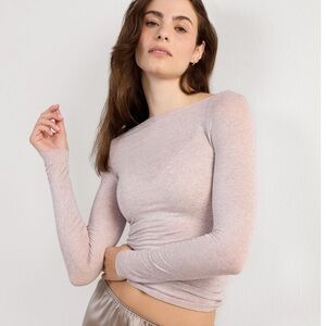 Intimissimi Boat Neck Modal Cashmere Ultralight Top
